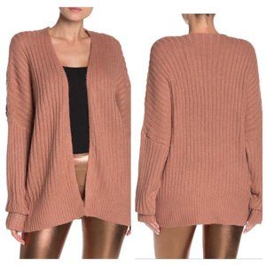 FAVLUX Rose Drop Shoulder Dolman Sleeve Cardigan